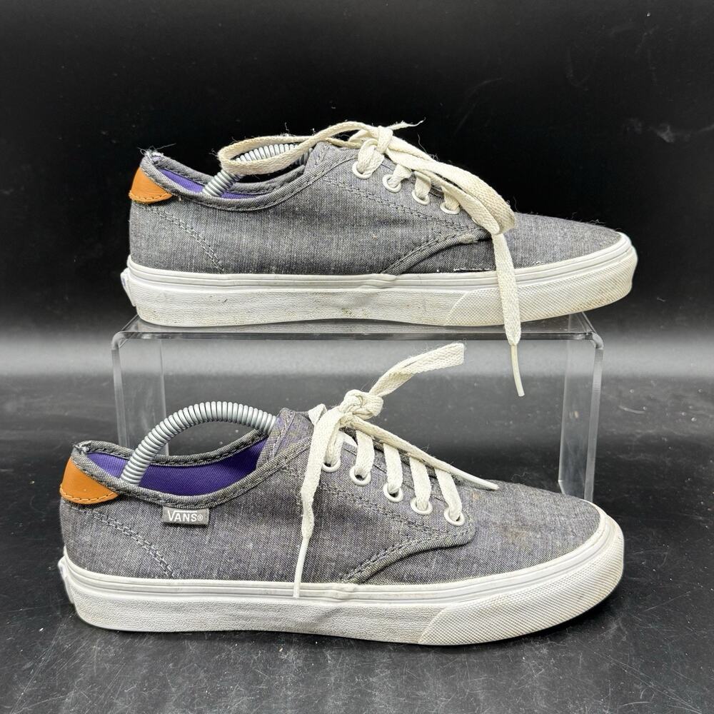 Vans Off The Wall Gray Classic Sneaker Womens Size 6.5 Casual Comfort